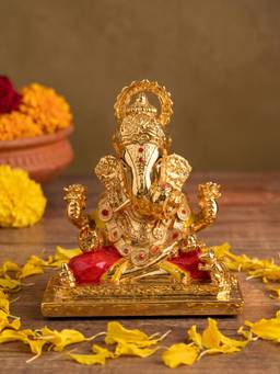 TOUCH925 - 24K Gold Foil Lord Ganesha Idol