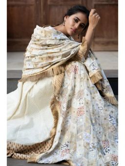 PRIYANKA RAAJIV - Mogra Heritage Ivory Dupatta
