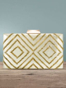 Peora - Clutch Purses for Women Wedding Handmade Evening Handbags Party Bridal Clutch -C36G