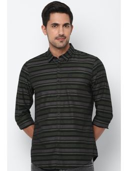 Allen Solly - Black Striped Shirt For Men
