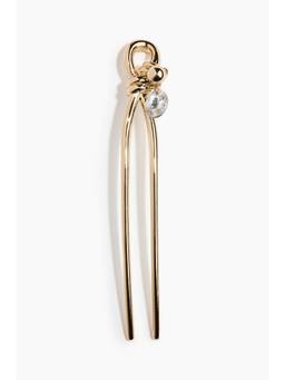 H&M - Women Gold Rhinestone-detail hair pin