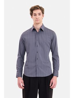 Snitch - Grey Stripes Full Sleeves Shirt