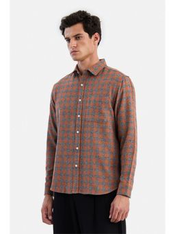 Snitch - Rust Checks Full Sleeves Shirt