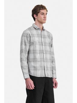Snitch - Grey Checks Full Sleeves Shirt