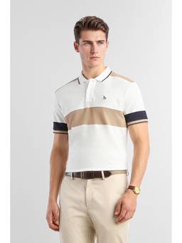Van Heusen - Men Multi-Color Colorblock Collar Neck Polo T-Shirt