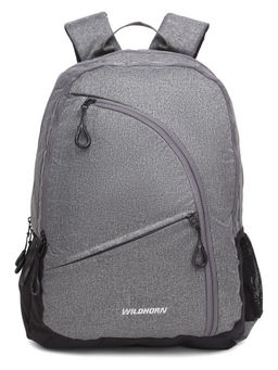 WILDHORN - Grey 38L Unisex Polyester Laptop Backpack