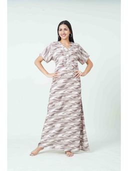 July Nightwear - Grey Rayon Nightdress
