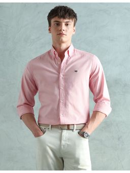 Arrow Sports - Pink Oxford Slim Fit Button Down Shirt
