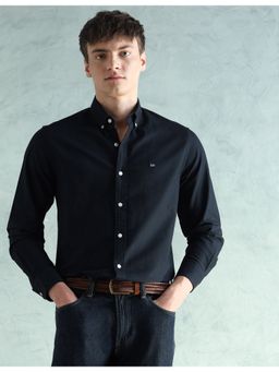 Arrow Sports - Black Oxford Slim Fit Button Down Shirt