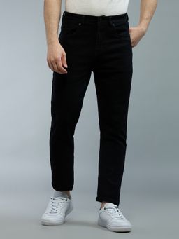 Style Quotient - Black Tapered Fit High-Rise Stretchable Jeans