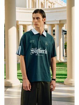 Bonkers Corner - Green Slytherin House Polo T-Shirt