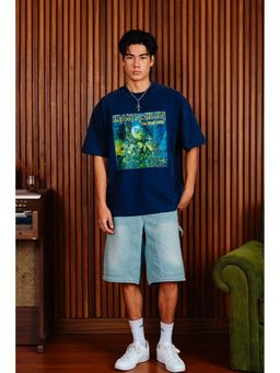 Bonkers Corner - Blue Live After Death Oversized T-Shirt