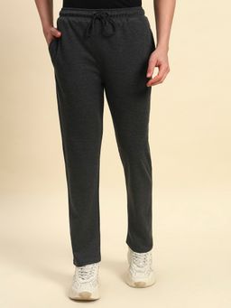 Cantabil - Charcoal Breathable and Soft with Colour Fastness Regular Fit Track Pant