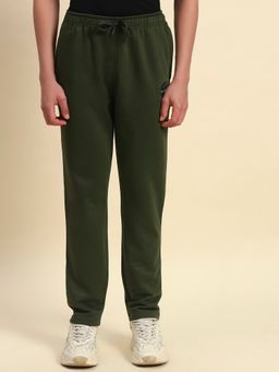 Cantabil - Olive Breathable and Soft with Colour Fastness Regular Fit Track Pant