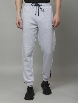 Cantabil - Grey Breathable Solid Regular Fit Joggers