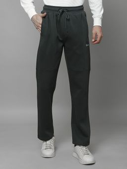 Cantabil - Olive Breathable and Soft with Colour Fastness Regular Fit Track Pant