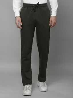 Cantabil - Olive Breathable and Soft with Colour Fastness Regular Fit Track Pant