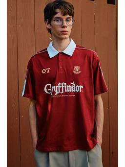 Bonkers Corner - Red Gryffindor Polo T-Shirt