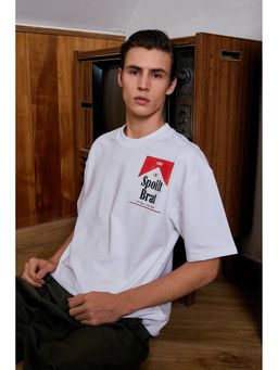 Bonkers Corner - Spoilt Brat White Oversized T-Shirt