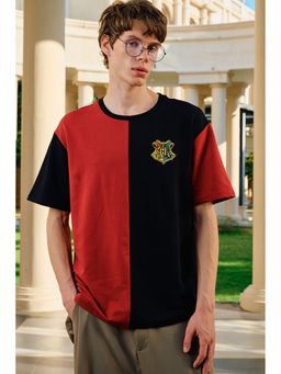 Bonkers Corner - Red Hogwarts Varsity Oversized T-Shirt