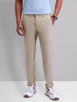 AD By Arvind - Beige Modern Slim Fit Chinos