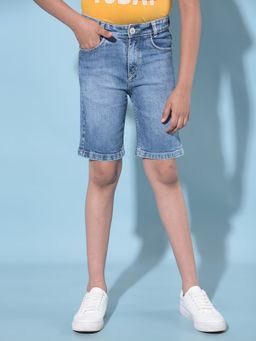 CRIMSOUNE CLUB - Boy's Blue Cotton Shorts