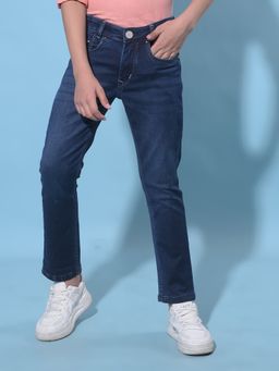 CRIMSOUNE CLUB - Boy's Navy Blue Stretchable Jeans