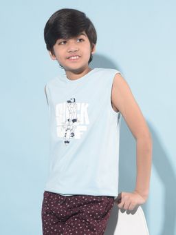 CRIMSOUNE CLUB - Boy's Blue Graphic Print T-Shirt