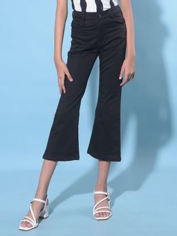 CRIMSOUNE CLUB - Girl's Black Boot Cut Jeans