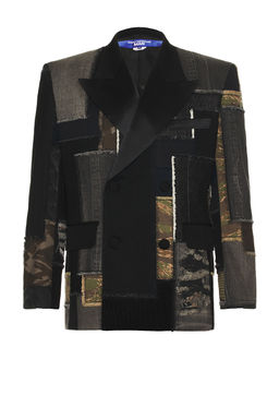 Junya Watanabe - Denim And Multi Fabrics Patchwork Jacket Blazer