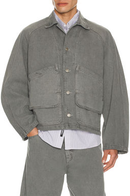 Le17Septembre - Garment Dyed Denim Hunting Jacket