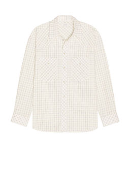 Lemaire - Textured Cotton Check Western Check Shirt