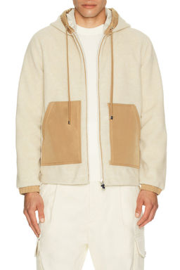 Moncler - Zip Up Teddy Fleece Cardigan