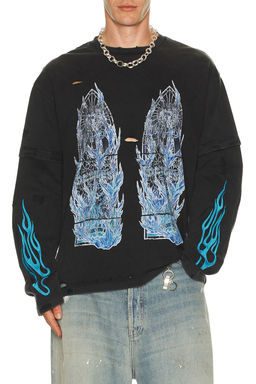 Who Decides War by Ev Bravado - Flame Glass Double Jersey