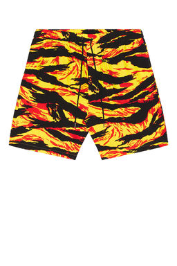TAKAHIROMIYASHITA The Soloist - Tiger Camouflage Hawaiian Shorts