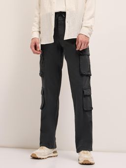 The Bear House - Mens Multi Functional Pockets Regular Fit Cargo Pant