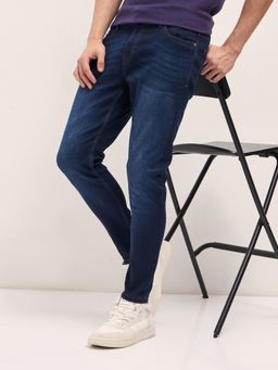 The Bear House - Mens Dark Blue Skinny Fit Jeans