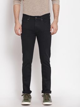 Red Tape - Men Jet Black Poly Cotton Elastan Skinny Fit Jeans