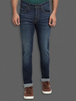 Red Tape - Men Tinted Dark Blue Cotton Elastane Skinny Fit Jeans