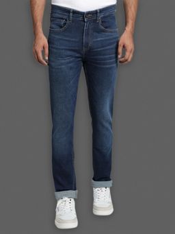 Red Tape - Men Dark Blue Cotton Elastane Skinny Fit Jeans