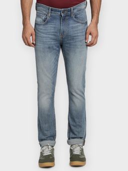 Red Tape - Men Light Blue Cotton Elastane Skinny Fit Jeans
