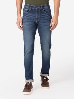 Red Tape - Mens Dark Blue Cotton Elastane Skinny Fit Jeans