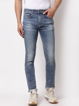 Red Tape - Men Vintage Blue Poly Cotton Elastane Skinny Fit Jeans