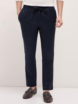 The Bear House - Mens Silm Fit Blue Casual Pant