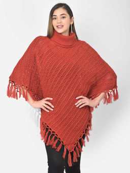 Latin Quarters - Orange Full Sleeve Sweater Top