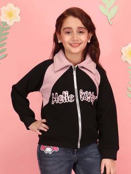 Cutecumber - Girl'S Black Fleece Sweatshirt