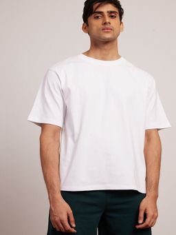 Creatures of Habit - Jersey Oversized Crew True White T-Shirt