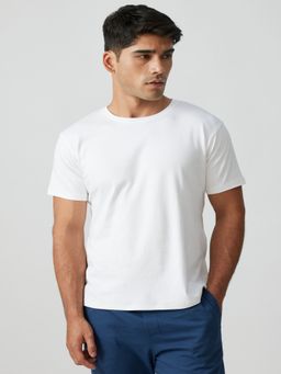 Creatures of Habit - Vintage Crew Marshmallow White T-Shirt