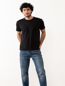 Creatures of Habit - Pima Crew Carbon Black T-Shirt