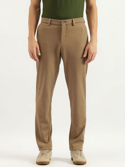United Colors of Benetton - Men Brown Polyester Blend Slim Fit Trouser